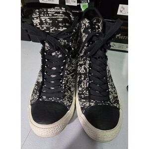 Converse SELENE Womens‎ 11 Black Light Gold Egret Winter Knit Zip Sneaker